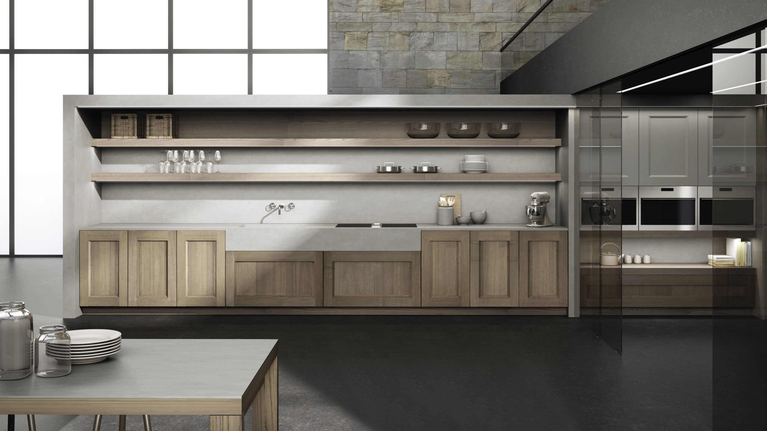 Cocina Clasica Timeless Roble Natural